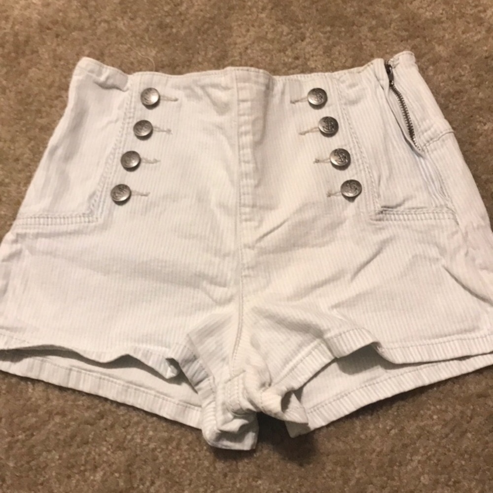 High waisted sailor shorts
